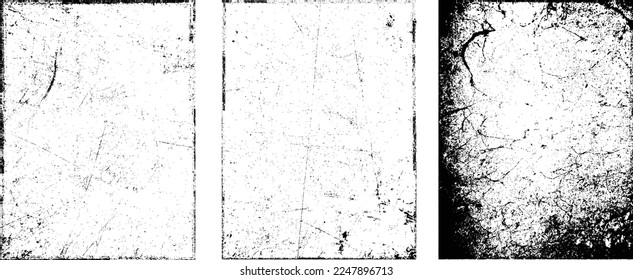 Grunge Urban Backgrounds set.Texture Vector.Dust Overlay Distress Grain ,Simply Place illustration over any Object to Create grungy Effect .abstract,splattered , dirty, texture for your design. 