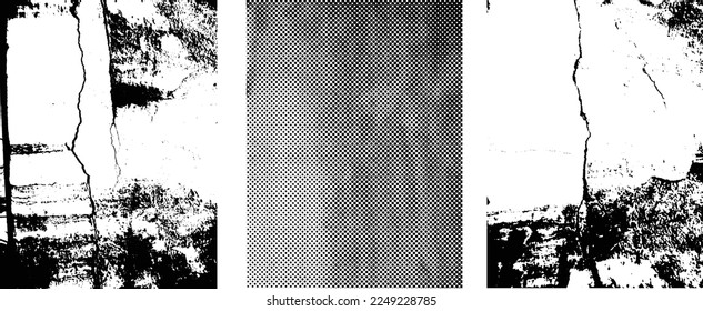 Grunge Urban Backgrounds set.Texture Vector.Dust Overlay Distress Grain ,Simply Place illustration over any Object to Create grungy Effect .abstract,splattered , dirty, texture for your design. 