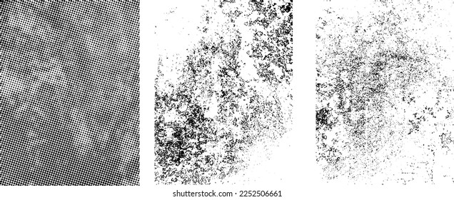 Grunge Urban Backgrounds set.Texture Vector.Dust Overlay Distress Grain ,Simply Place illustration over any Object to Create grungy Effect .abstract,splattered , dirty, texture for your design. 