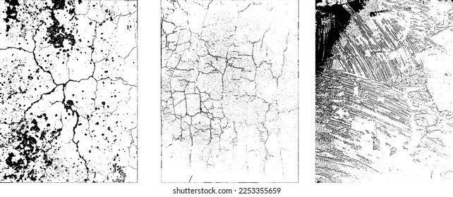 Grunge Urban Backgrounds set.Texture Vector.Dust Overlay Distress Grain ,Simply Place illustration over any Object to Create grungy Effect .abstract,splattered , dirty, texture for your design. 
