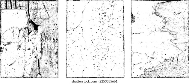 Grunge Urban Backgrounds set.Texture Vector.Dust Overlay Distress Grain ,Simply Place illustration over any Object to Create grungy Effect .abstract,splattered , dirty, texture for your design. 