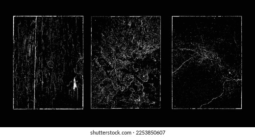 Grunge Urban Backgrounds set.Texture Vector.Dust Overlay Distress Grain ,Simply Place illustration over any Object to Create grungy Effect .abstract,splattered , dirty, texture for your design. 