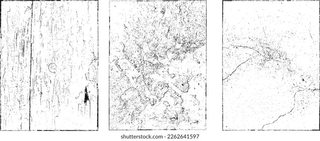 Grunge Urban Backgrounds set.Texture Vector.Dust Overlay Distress Grain ,Simply Place illustration over any Object to Create grungy Effect .abstract,splattered , dirty, texture for your design. 
