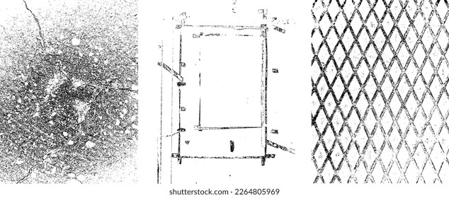 Grunge Urban Backgrounds set.Texture Vector.Dust Overlay Distress Grain ,Simply Place illustration over any Object to Create grungy Effect .abstract,splattered , dirty, texture for your design. 