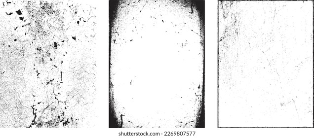 Grunge Urban Backgrounds set.Texture Vector.Dust Overlay Distress Grain ,Simply Place illustration over any Object to Create grungy Effect .abstract,splattered , dirty, texture for your design. 
