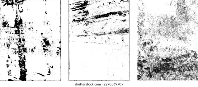 Grunge Urban Backgrounds set.Texture Vector.Dust Overlay Distress Grain ,Simply Place illustration over any Object to Create grungy Effect .abstract,splattered , dirty, texture for your design. 