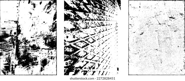 Grunge Urban Backgrounds set.Texture Vector.Dust Overlay Distress Grain ,Simply Place illustration over any Object to Create grungy Effect .abstract,splattered , dirty, texture for your design. 
