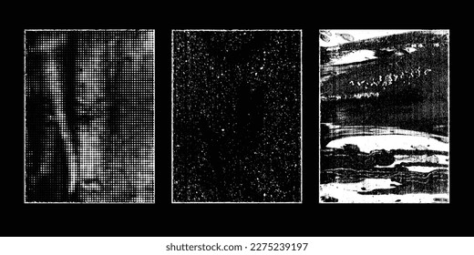 Grunge Urban Backgrounds set.Texture Vector.Dust Overlay Distress Grain ,Simply Place illustration over any Object to Create grungy Effect .abstract,splattered , dirty, texture for your design. 