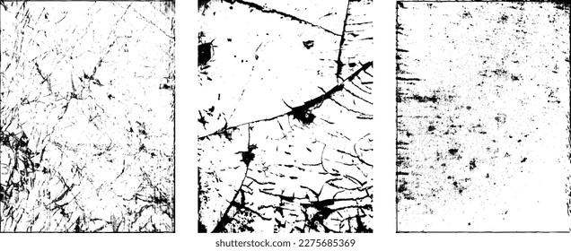 Grunge Urban Backgrounds set.Texture Vector.Dust Overlay Distress Grain ,Simply Place illustration over any Object to Create grungy Effect .abstract,splattered , dirty, texture for your design. 
