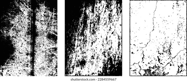 Grunge Urban Backgrounds set.Texture Vector.Dust Overlay Distress Grain ,Simply Place illustration over any Object to Create grungy Effect .abstract,splattered , dirty, texture for your design. 