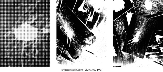 Grunge Urban Backgrounds set.Texture Vector.Dust Overlay Distress Grain ,Simply Place illustration over any Object to Create grungy Effect .abstract,splattered , dirty, texture for your design. 