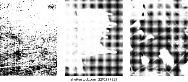 Grunge Urban Backgrounds set.Texture Vector.Dust Overlay Distress Grain ,Simply Place illustration over any Object to Create grungy Effect .abstract,splattered , dirty, texture for your design. 