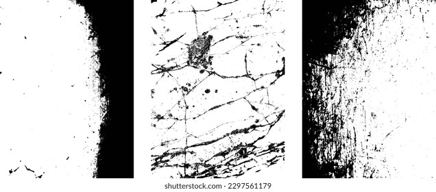 Grunge Urban Backgrounds set.Texture Vector.Dust Overlay Distress Grain ,Simply Place illustration over any Object to Create grungy Effect .abstract,splattered , dirty, texture for your design. 