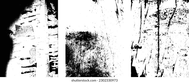 Grunge Urban Backgrounds set.Texture Vector.Dust Overlay Distress Grain ,Simply Place illustration over any Object to Create grungy Effect .abstract,splattered , dirty, texture for your design. 