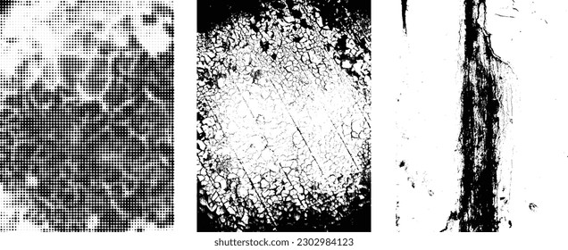 Grunge Urban Backgrounds set.Texture Vector.Dust Overlay Distress Grain ,Simply Place illustration over any Object to Create grungy Effect .abstract,splattered , dirty, texture for your design. 