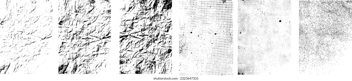 Grunge Urban Backgrounds set.Texture Vector.Dust Overlay Distress Grain,Simply Sitúe la ilustración sobre cualquier objeto para crear efecto ondulado .abstract,splattered, sucie, textura para su diseño. 