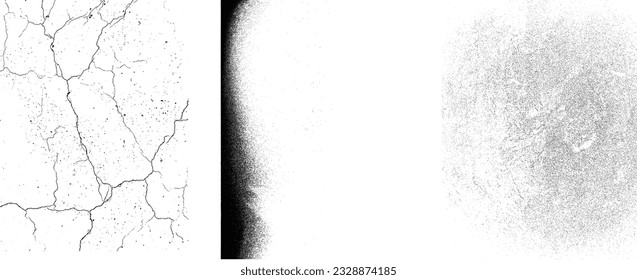 Grunge Urban Backgrounds set.Texture Vector.Dust Overlay Distress Grain ,Simply Place illustration over any Object to Create grungy Effect .abstract,splattered , dirty, texture for your design. 