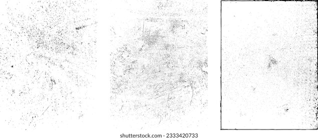 Grunge Urban Backgrounds set.Texture Vector.Dust Overlay Distress Grain ,Simply Place illustration over any Object to Create grungy Effect .abstract,splattered , dirty, texture for your design. 