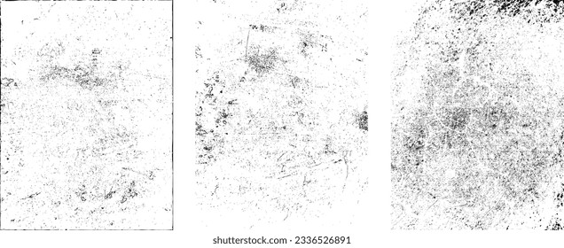 Grunge Urban Backgrounds set.Texture Vector.Dust Overlay Distress Grain ,Simply Place illustration over any Object to Create grungy Effect .abstract,splattered , dirty, texture for your design. 