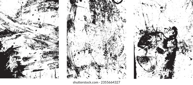 Grunge Urban Backgrounds set.Texture Vector.Dust Overlay Distress Grain ,Simply Place illustration over any Object to Create grungy Effect .abstract,splattered , dirty, texture for your design. 