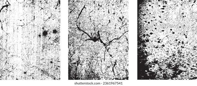 Grunge Urban Backgrounds set.Texture Vector.Dust Overlay Distress Grain ,Simply Place illustration over any Object to Create grungy Effect .abstract,splattered , dirty, texture for your design. 