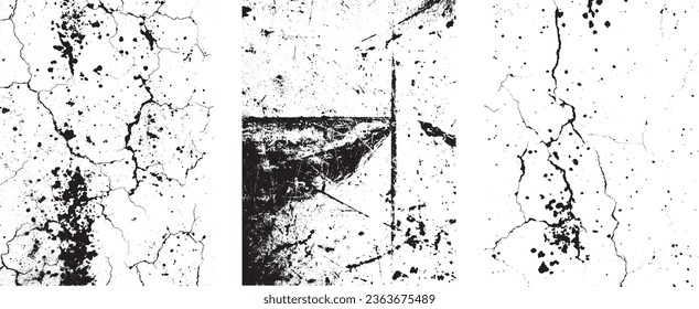 Grunge Urban Backgrounds set.Texture Vector.Dust Overlay Distress Grain ,Simply Place illustration over any Object to Create grungy Effect .abstract,splattered , dirty, texture for your design. 