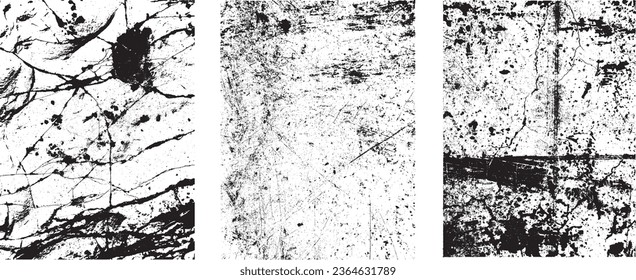 Grunge Urban Backgrounds set.Texture Vector.Dust Overlay Distress Grain ,Simply Place illustration over any Object to Create grungy Effect .abstract,splattered , dirty, texture for your design. 