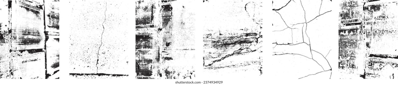 Grunge Urban Backgrounds set.Texture Vector.Dust Overlay Distress Grain ,Simply Place illustration over any Object to Create grungy Effect .abstract,splattered , dirty, texture for your design. 