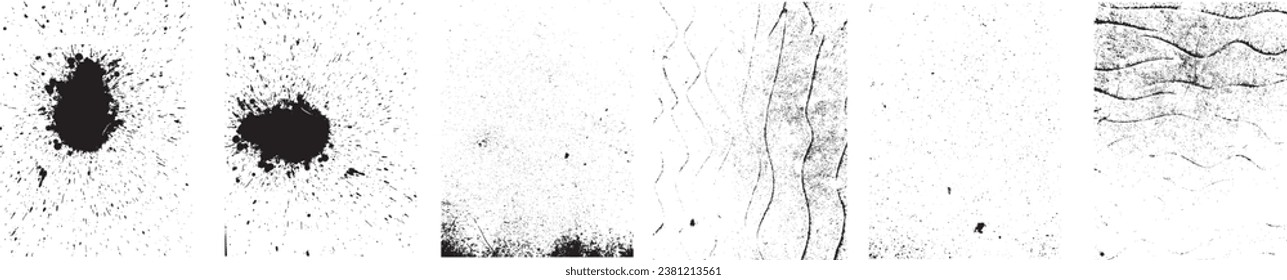 Grunge Urban Backgrounds set.Texture Vector.Dust Overlay Distress Grain ,Simply Place illustration over any Object to Create grungy Effect .abstract,splattered , dirty, texture for your design. 