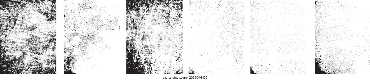 Grunge Urban Backgrounds set.Texture Vector.Dust Overlay Distress Grain ,Simply Place illustration over any Object to Create grungy Effect .abstract,splattered , dirty, texture for your design. 