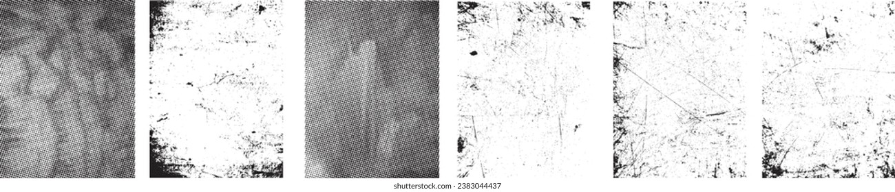 Grunge Urban Backgrounds set.Texture Vector.Dust Overlay Distress Grain ,Simply Place illustration over any Object to Create grungy Effect .abstract,splattered , dirty, texture for your design. 