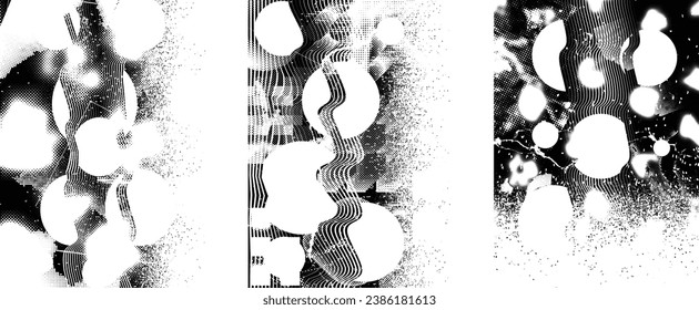 Grunge Urban Backgrounds set.Texture Vector.Dust Overlay Distress Grain ,Simply Place illustration over any Object to Create grungy Effect .abstract,splattered , dirty, texture for your design. 