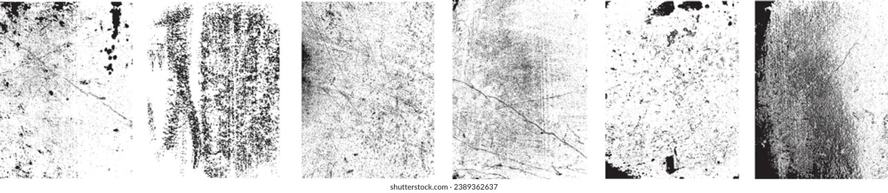 Grunge Urban Backgrounds set.Texture Vector.Dust Overlay Distress Grain ,Simply Place illustration over any Object to Create grungy Effect .abstract,splattered , dirty, texture for your design. 