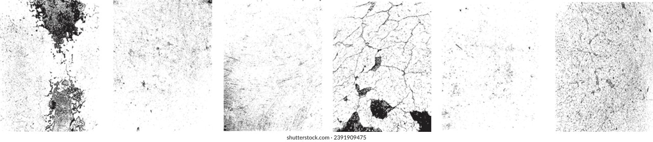Grunge Urban Backgrounds set.Texture Vector.Dust Overlay Distress Grain ,Simply Place illustration over any Object to Create grungy Effect .abstract,splattered , dirty, texture for your design. 
