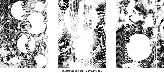 Grunge Urban Backgrounds set.Texture Vector.Dust Overlay Distress Grain,Simply Sitúe la ilustración sobre cualquier objeto para crear efecto ondulado .abstract,splattered, sucie, textura para su diseño. 