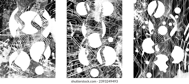 Grunge Urban Backgrounds set.Texture Vector.Dust Overlay Distress Grain ,Simply Place illustration over any Object to Create grungy Effect .abstract,splattered , dirty, texture for your design. 