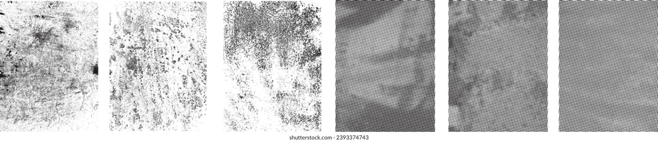 Grunge Urban Backgrounds set.Texture Vector.Dust Overlay Distress Grain,Simply Sitúe la ilustración sobre cualquier objeto para crear efecto ondulado .abstract,splattered, sucie, textura para su diseño. 