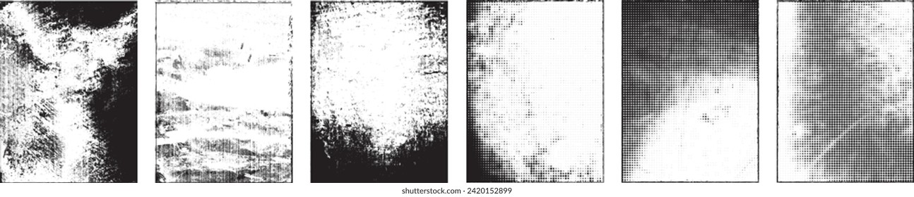 Grunge Urban Backgrounds set.Texture Vector.Dust Overlay Distress Grain ,Simply Place illustration over any Object to Create grungy Effect .abstract,splattered , dirty, texture for your design. 