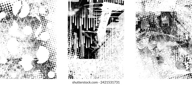 Grunge Urban Backgrounds set.Texture Vector.Dust Overlay Distress Grain ,Simply Place illustration over any Object to Create grungy Effect .abstract,splattered , dirty, texture for your design. 