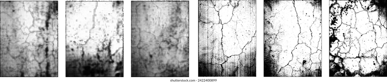 Grunge Urban Backgrounds set.Texture Vector.Dust Overlay Distress Grain ,Simply Place illustration over any Object to Create grungy Effect .abstract,splattered , dirty, texture for your design. 