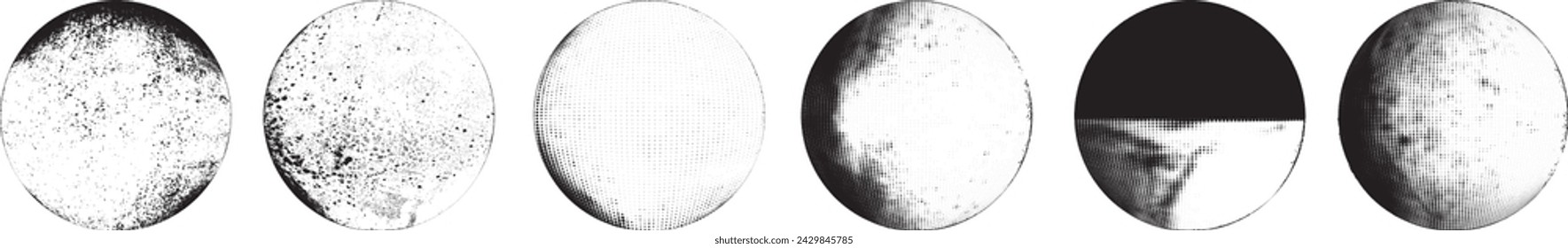 Grunge Urban Backgrounds set.Texture Vector.Dust Overlay Distress Grain ,Simply Place illustration over any Object to Create grungy Effect .abstract,splattered , circle texture for your design. 