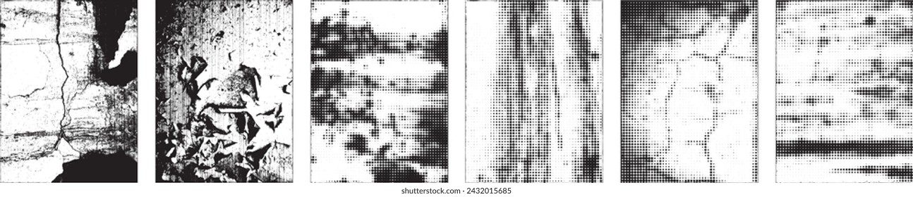 Grunge Urban Backgrounds set.Texture Vector.Dust Overlay Distress Grain ,Platzieren Sie einfach die Illustration über jedem Objekt, um einen Grungy-Effekt zu erzeugen. Abstrakt, zerstreut, schmutzig, Textur für Ihr Design. 