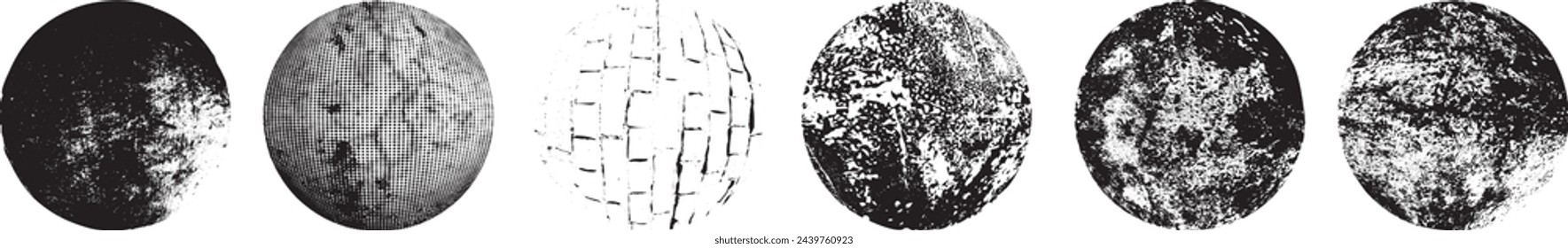 Grunge Urban Backgrounds set.Texture Vector.Dust Overlay Distress Grain ,Simply Place illustration over any Object to Create grungy Effect .abstract,splattered , circle texture for your design. 