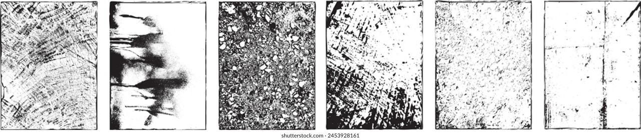 Grunge Urban Backgrounds set.Texture Vector.Dust Overlay Distress Grain ,Simply Place illustration over any Object to Create grungy Effect .abstract,splattered , dirty, texture for your design.