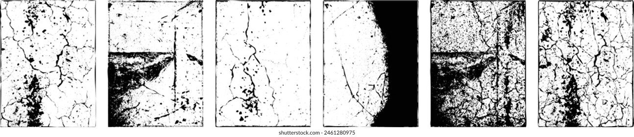 Grunge Urban Backgrounds set.Texture Vector.Dust Overlay Distress Grain ,Simply Place illustration over any Object to Create grungy Effect .abstract,splattered , dirty, texture for your design.