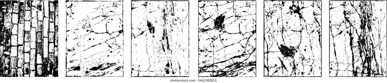 Grunge Urban Backgrounds set.Texture Vector.Dust Overlay Distress Grain ,Simply Place illustration over any Object to Create grungy Effect .abstract,splattered , dirty, texture for your design.