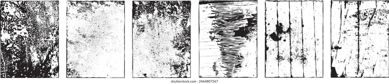 Grunge Urban Backgrounds set.Texture Vector.Dust Overlay Distress Grain ,Simply Place illustration over any Object to Create grungy Effect .abstract,splattered , dirty, texture for your design.