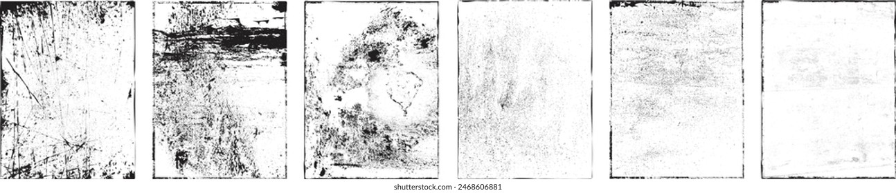 Grunge Urban Backgrounds set.Texture Vector.Dust Overlay Distress Grain ,Simply Place illustration over any Object to Create grungy Effect .abstract,splattered , dirty, texture for your design.