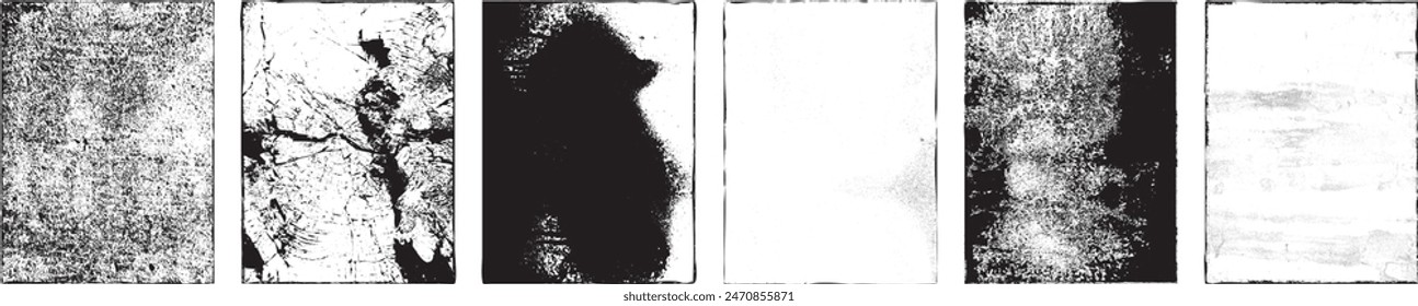 Grunge Urban Backgrounds set.Texture Vector.Dust Overlay Distress Grain ,Simply Place illustration over any Object to Create grungy Effect .abstract,splattered , dirty, texture for your design.