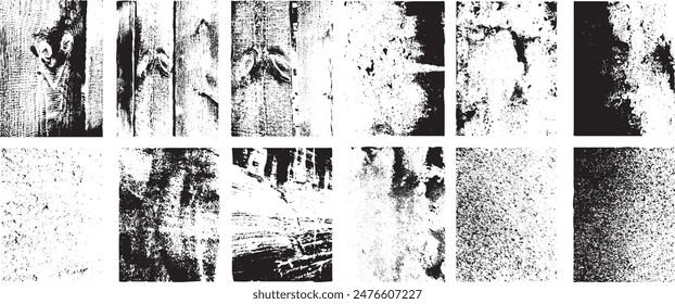 Grunge Urban Backgrounds set.Texture Vector.Dust Overlay Distress Grain ,Simply Place illustration over any Object to Create grungy Effect .abstract,splattered , dirty, texture for your design.